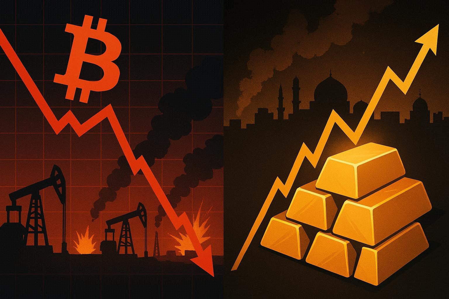 Iran War Ignites Crypto Bloodbath: Bitcoin Crashes 6% as Global Markets Face Geopolitical Shock